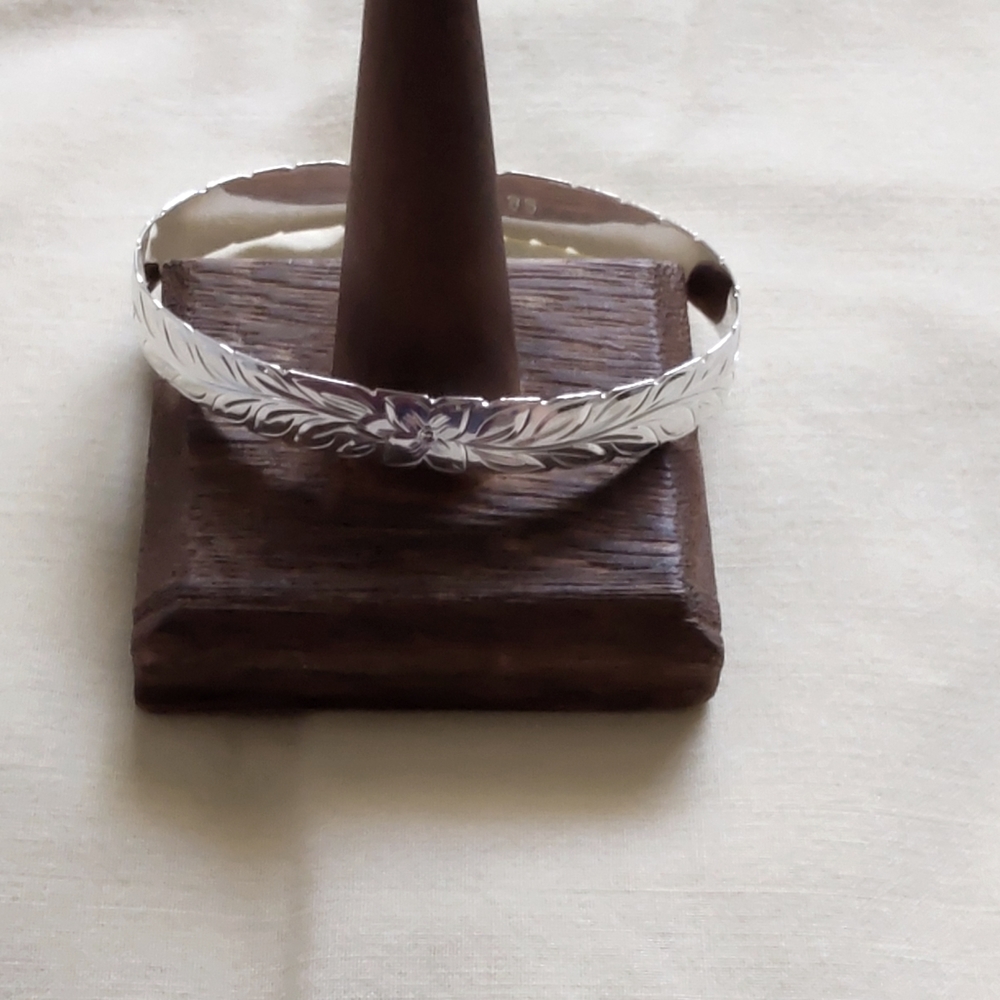 Sterling Silver Hawaiian Heirloom Bracelet